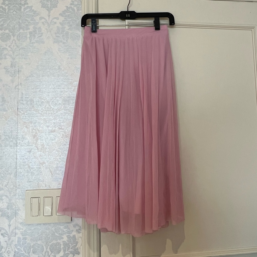 Pink bershka midi skirt